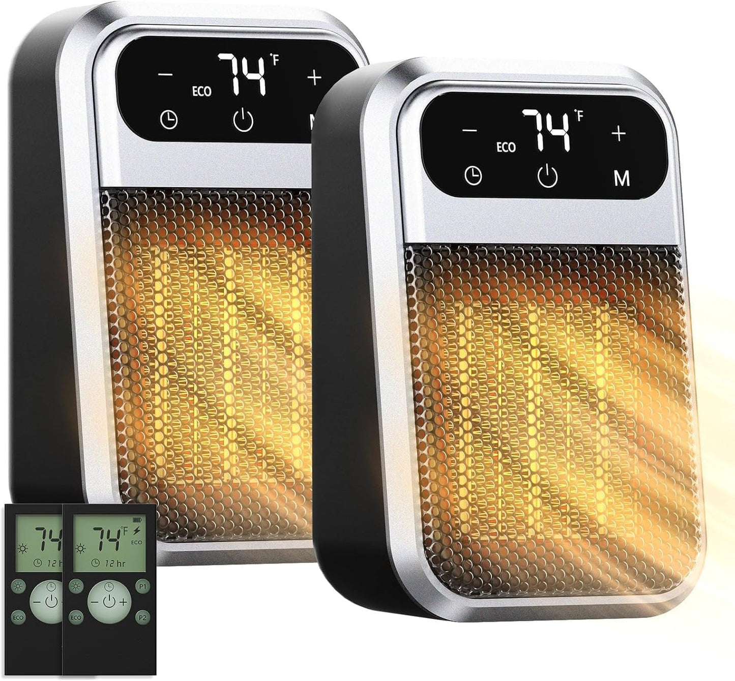 Wall Space Heater 450W Remote Portable Electric Heate