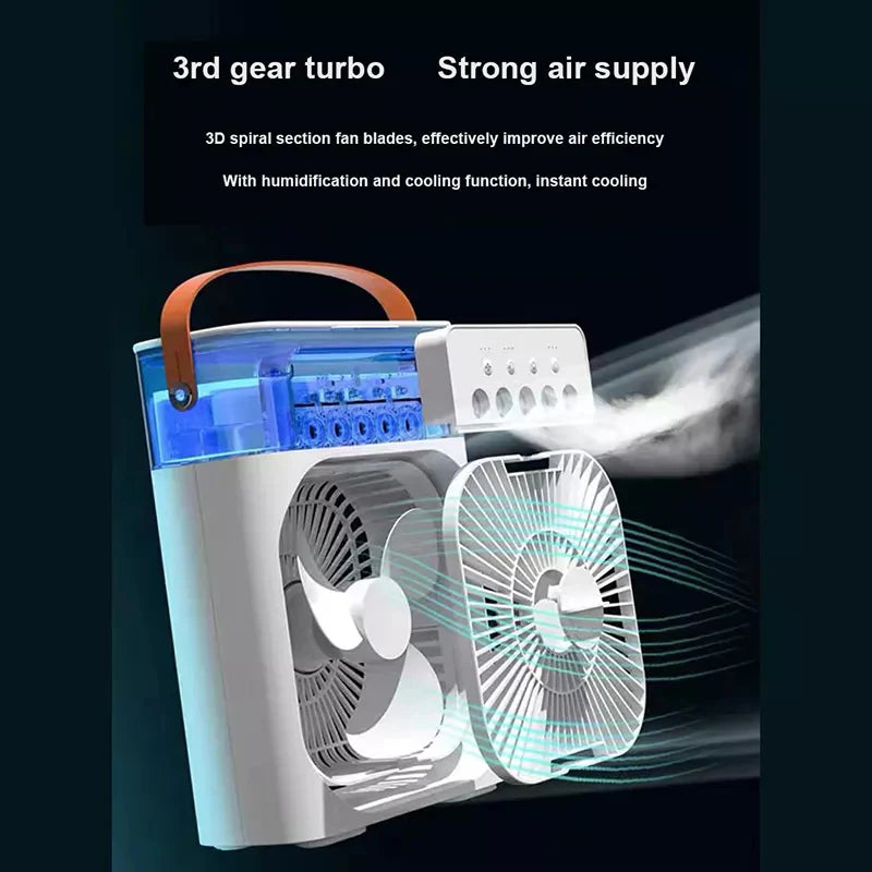 3 In 1 Air Humidifier Cooling USB Fan