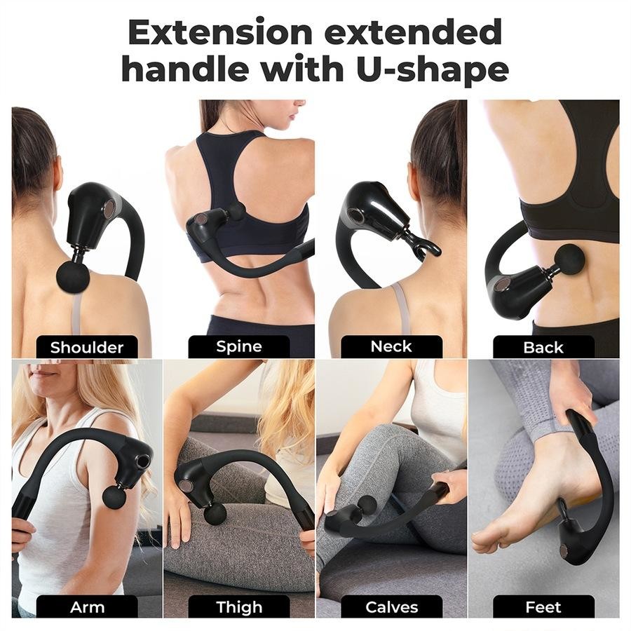 Massage Gun with Extended Handle