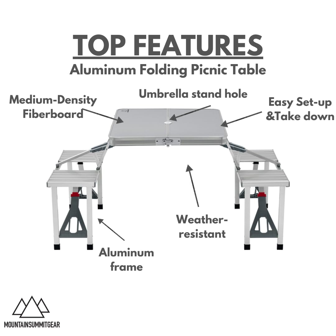 Aluminum Folding Picnic Table,