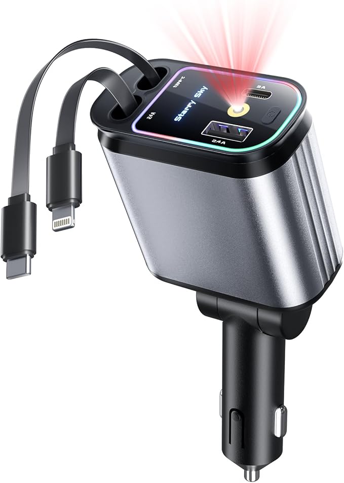 Starlight Retractable Car Charger