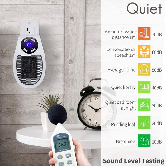 Wall Space Heater 450W Remote Portable Electric Heate