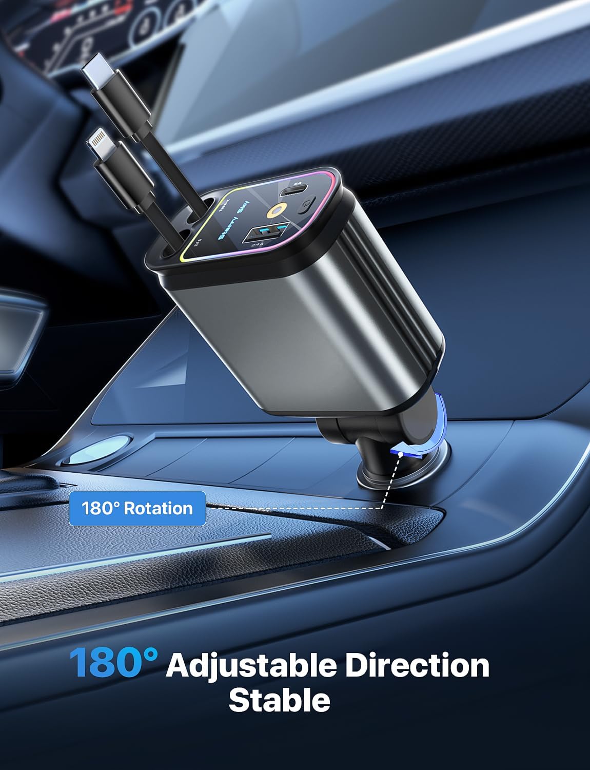 Starlight Retractable Car Charger