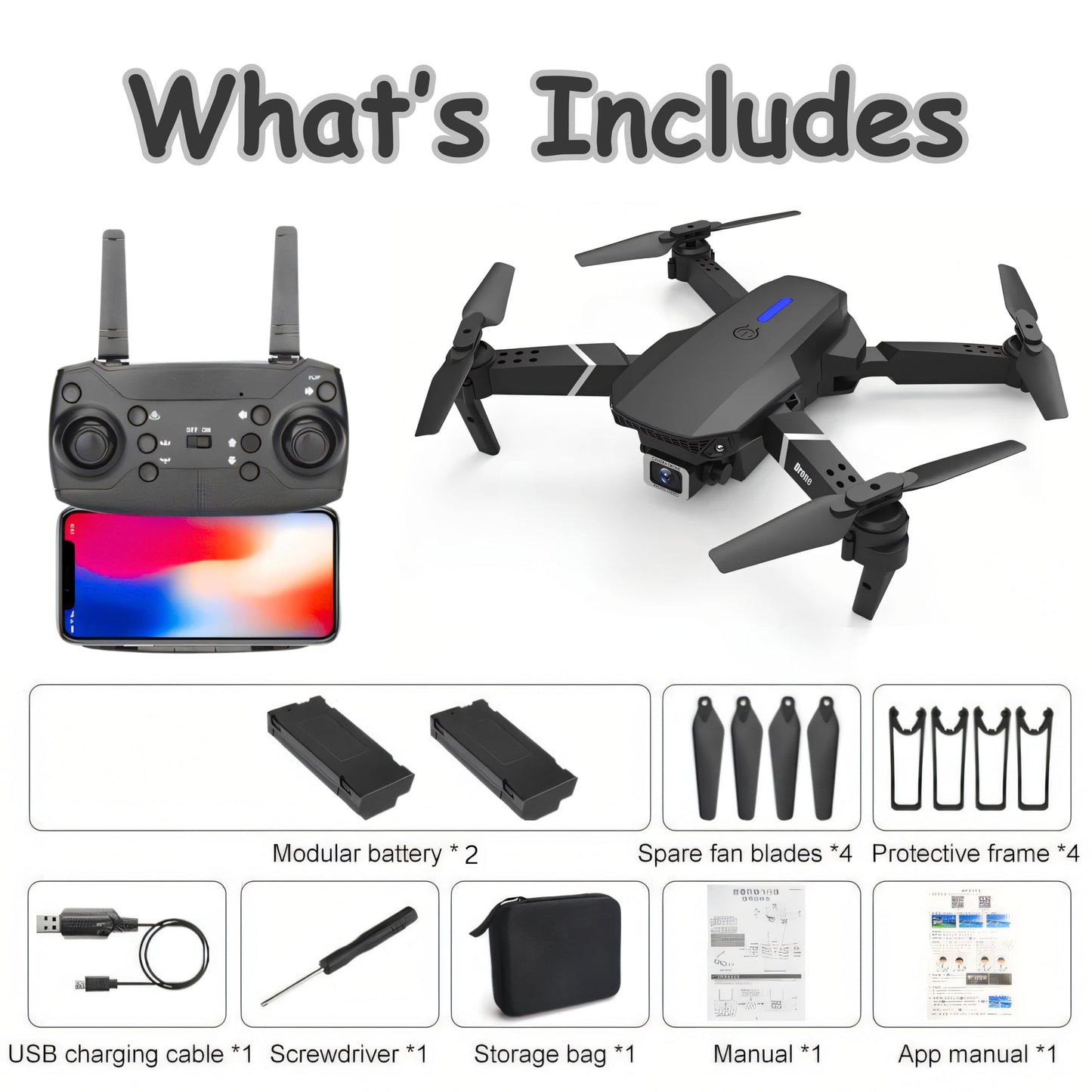 SGM-E88, 4k Camera Drone,