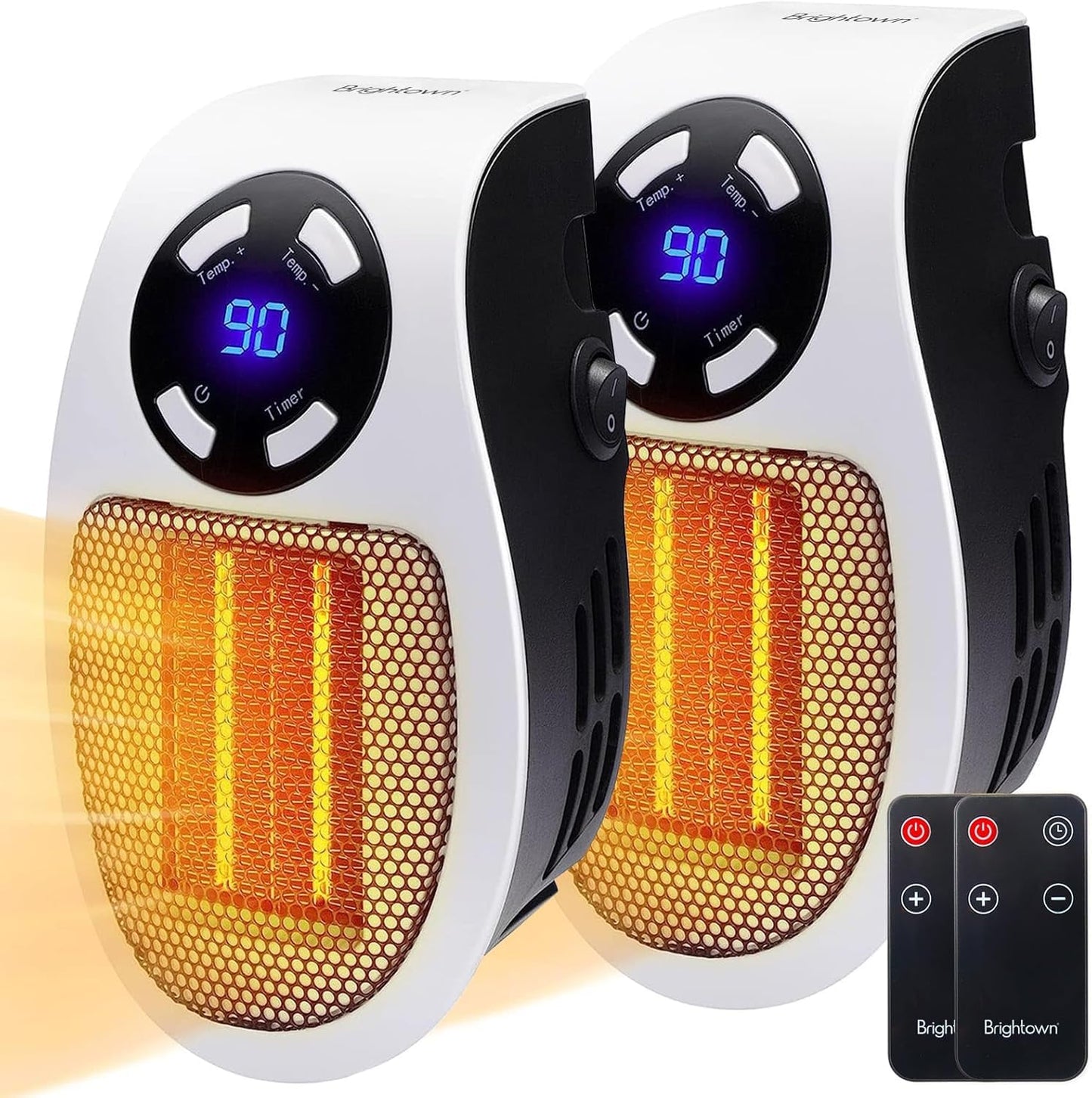 Wall Space Heater 450W Remote Portable Electric Heate