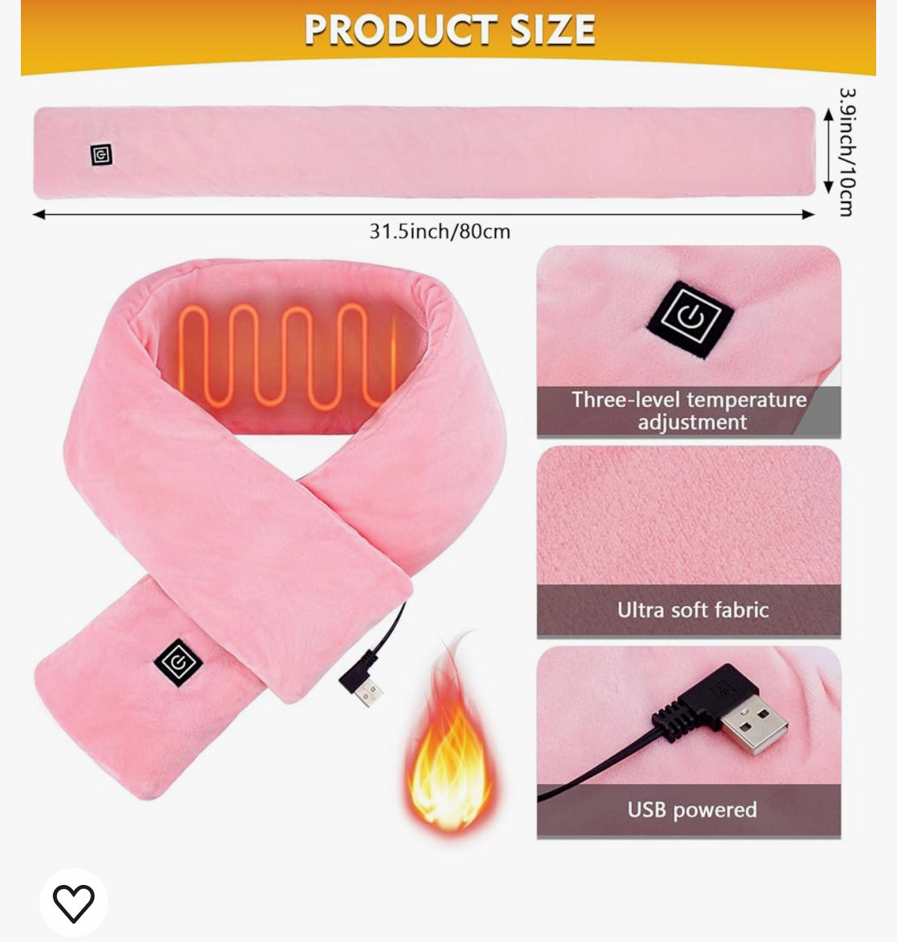 Heating scarf